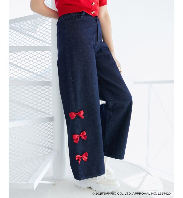  「ハローキティ サイドリボンデニム」|デニム|