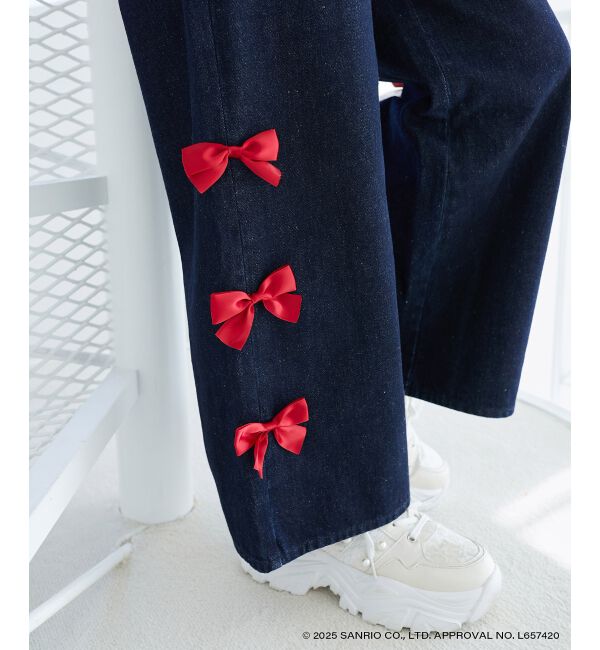  「ハローキティ サイドリボンデニム」|デニム|