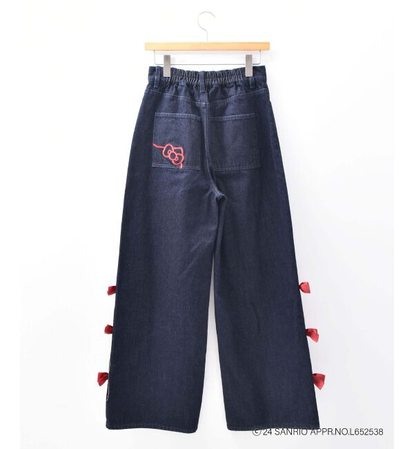  「ハローキティ サイドリボンデニム」|デニム|