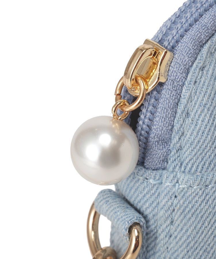 Maison de FLEUR「ラインストーンデニムチュールショルダーバッグ」|ショルダー・メッセンジャー|