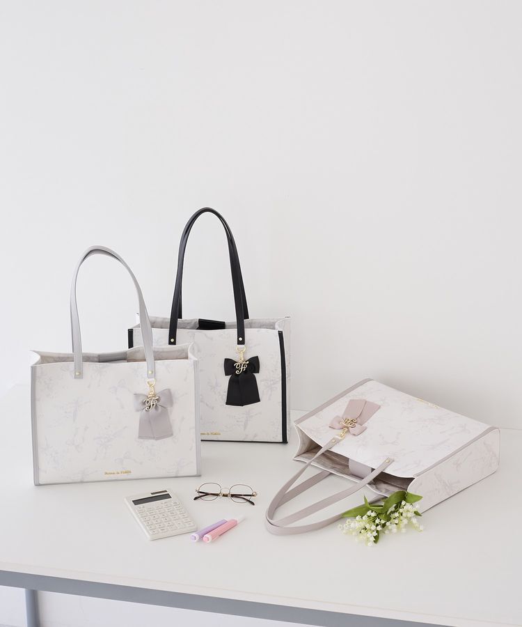 Maison de FLEUR「すずらんプリントスクエアトートバッグ」|トートバッグ|