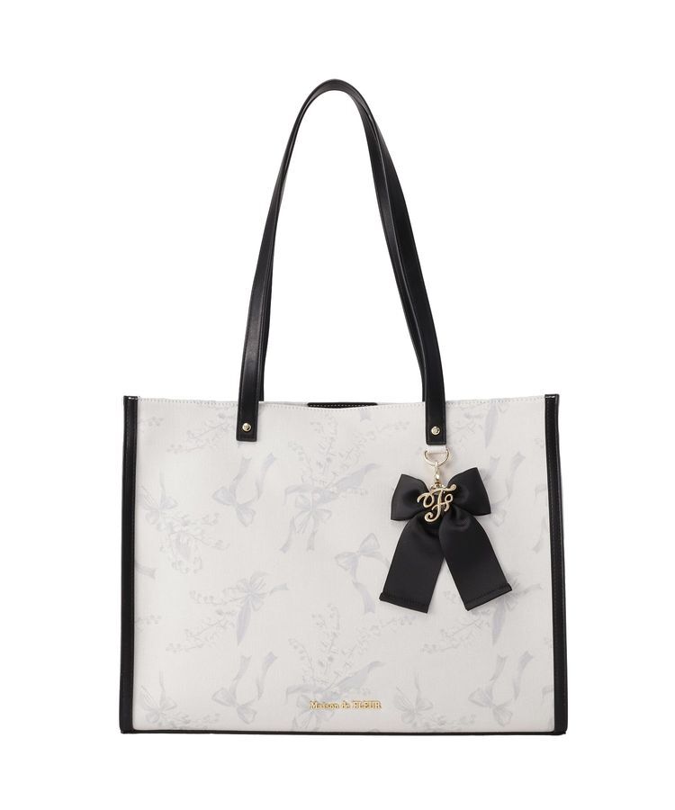 Maison de FLEUR「すずらんプリントスクエアトートバッグ」|トートバッグ|