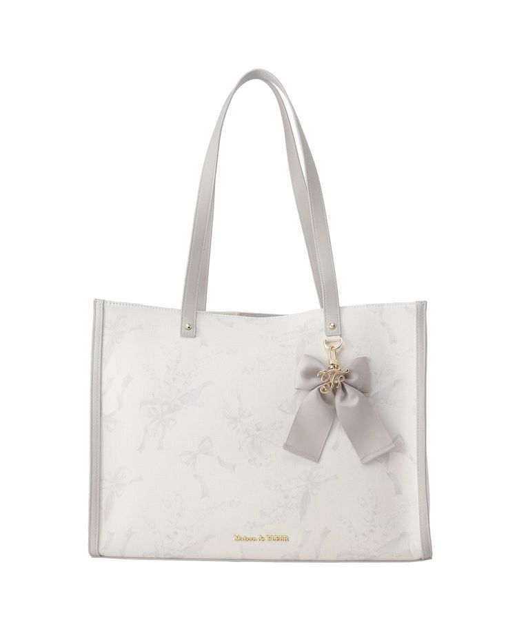 Maison de FLEUR「すずらんプリントスクエアトートバッグ」|トートバッグ|