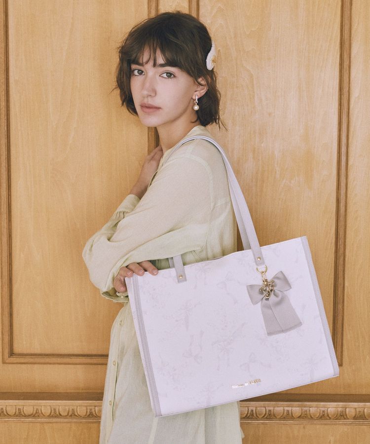 Maison de FLEUR「すずらんプリントスクエアトートバッグ」|トートバッグ|