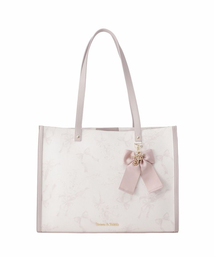 Maison de FLEUR「すずらんプリントスクエアトートバッグ」|トートバッグ|
