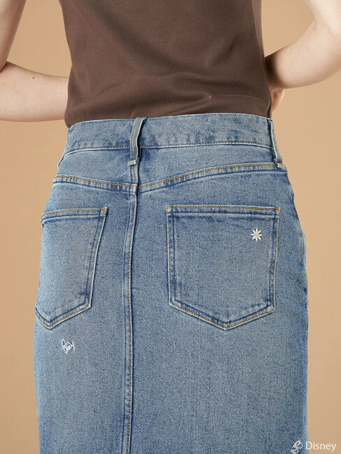  「Mickey/刺繍デニムスカート」|スカート|