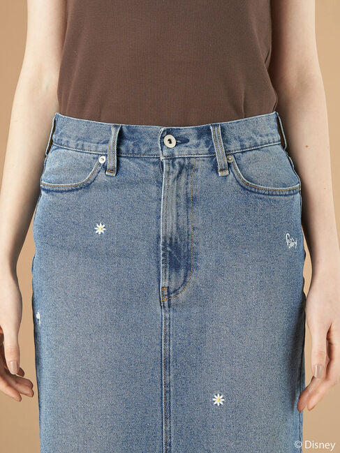  「Mickey/刺繍デニムスカート」|スカート|