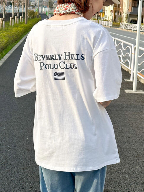  「B.H POLO CLUB バックプリントTEE」|Tシャツ・カットソー|オフホワイト