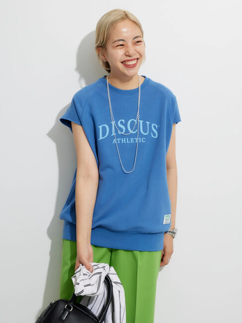  「DISCUS フレンチテリーノースリーブ プルオーバー」|Tシャツ・カットソー|