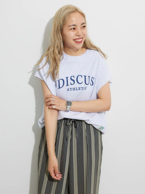 「DISCUS フレンチテリーノースリーブ プルオーバー」|Tシャツ・カットソー|