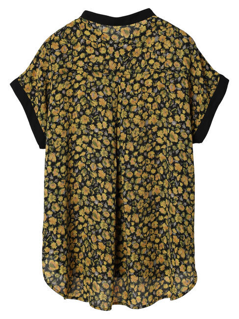 AMERICAN HOLIC「バイカラーアソートプリントブラウス」|シャツ・ブラウス|