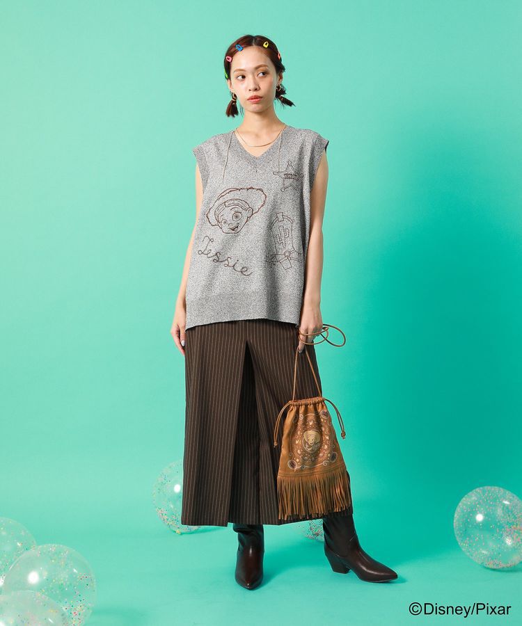 Green Parks「TOY STORY / 刺繍Vネックニットベスト」|ベスト・ジレ|