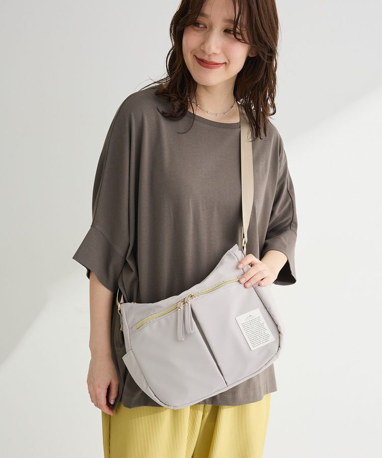 Green Parks「andmikka.10ポケットショルダーバッグ」|トートバッグ|Light beige