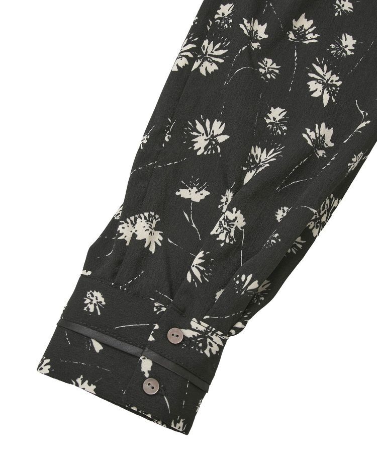 YECCA VECCA「フラワー柄プリーツMIXワンピース」|ワンピース|