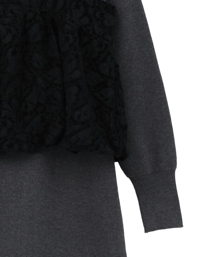 YECCA VECCA「【2点SET】バルーンキャミ付きニットワンピース」|ワンピース|