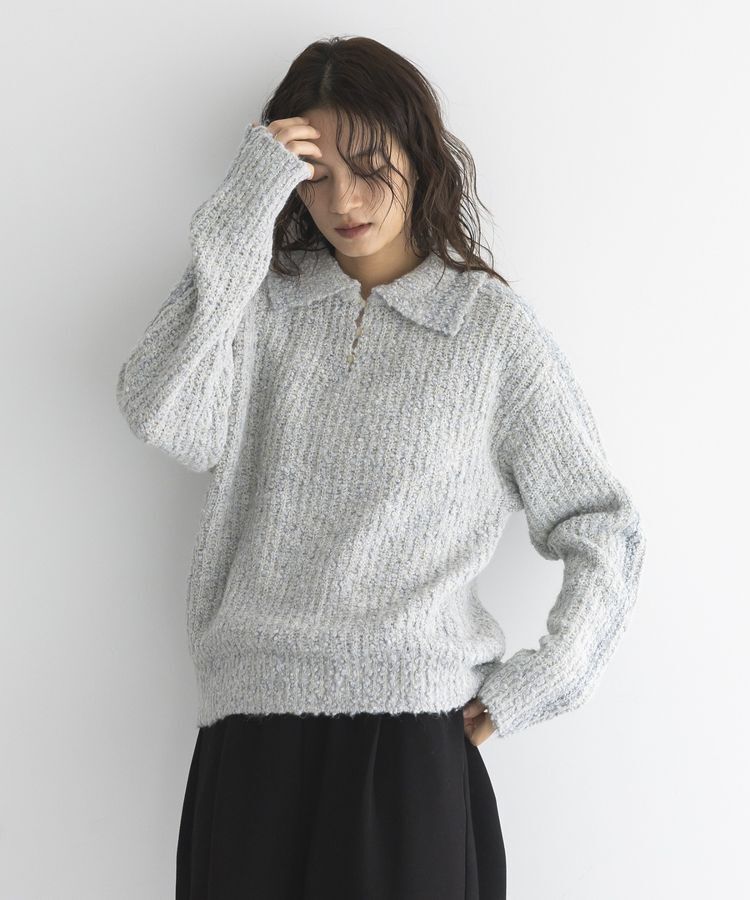 GARAGE OF GOOD CLOTHING「襟付モヘアニットプルオーバー」|ニット・セーター|