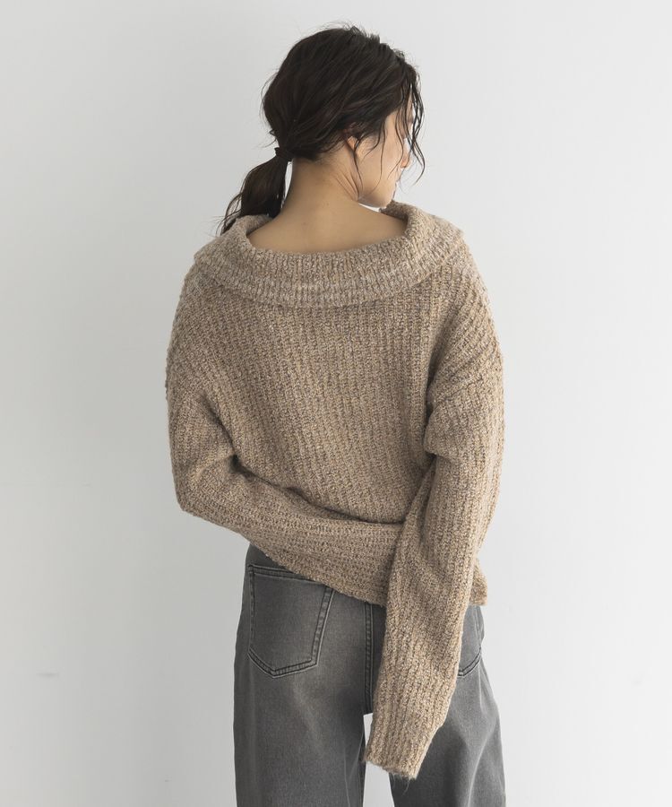 GARAGE OF GOOD CLOTHING「襟付モヘアニットプルオーバー」|ニット・セーター|