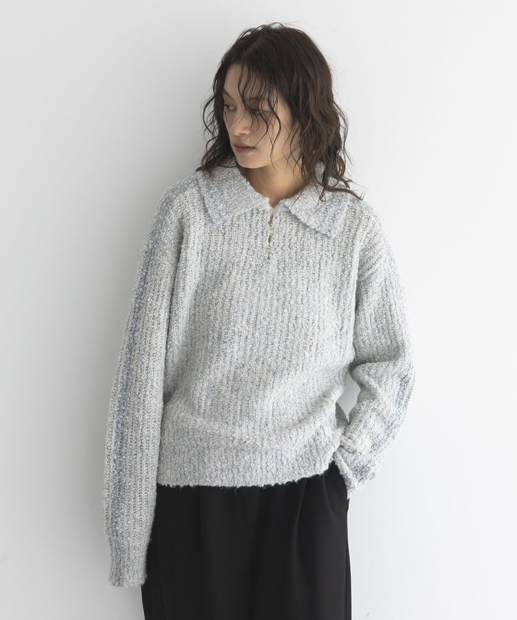 GARAGE OF GOOD CLOTHING「襟付モヘアニットプルオーバー」|ニット・セーター|