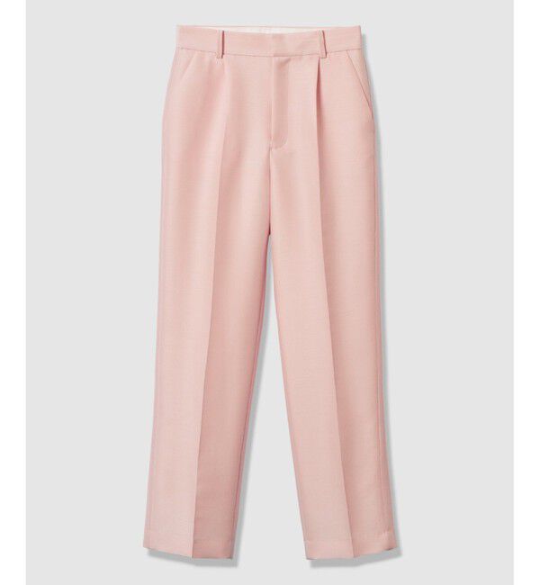 LOULOU WILLOUGHBY「【LOULOU WILLOUGHBY】シルクウールツイルタックパンツ」|チノ|