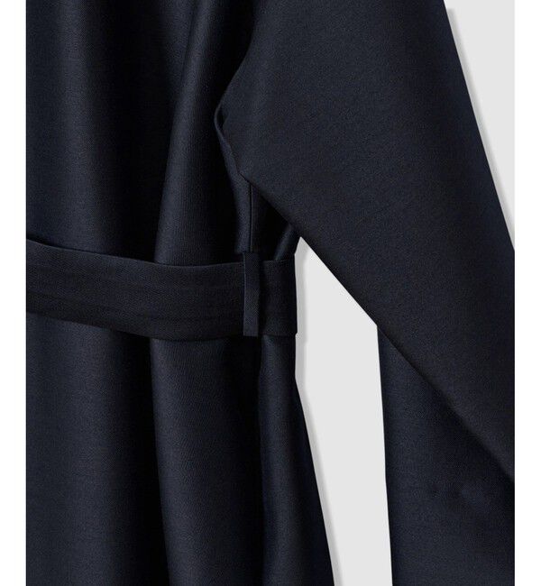 LOULOU WILLOUGHBY「【LOULOU WILLOUGHBY】シルクウールツイルロングコート」|ダッフルコート|