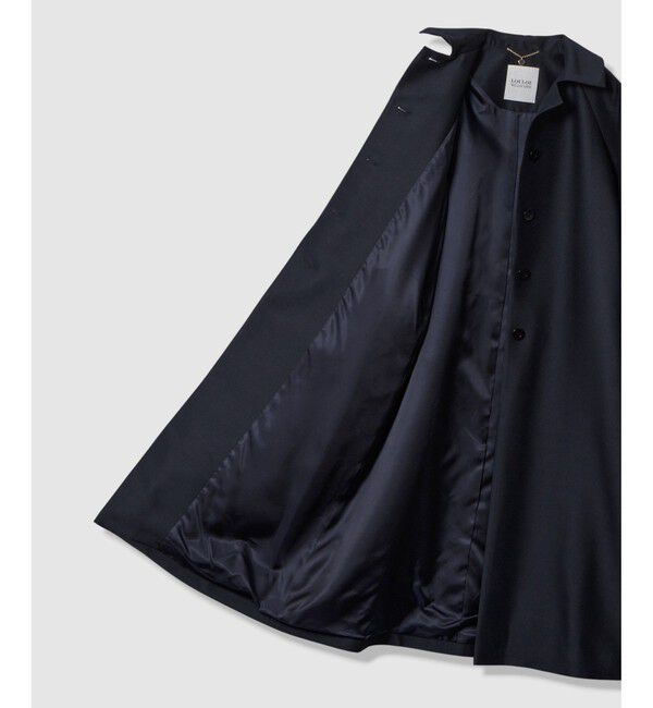 LOULOU WILLOUGHBY「【LOULOU WILLOUGHBY】シルクウールツイルロングコート」|ダッフルコート|