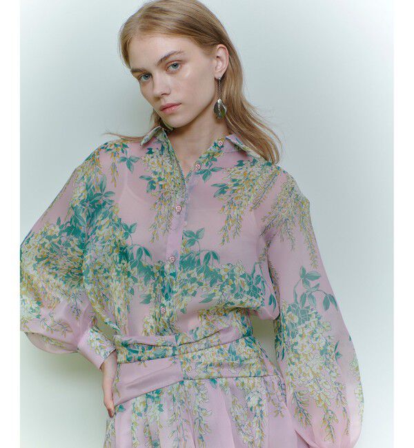 LOULOU WILLOUGHBY「【LOULOU WILLOUGHBY】RATTIオーガンフラワーブラウス」|シャツ・ブラウス|