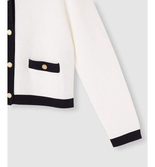 LOULOU WILLOUGHBY「◇【LOULOU WILLOUGHBY】バイカラーコンパクトカーディガン」|カーディガン|