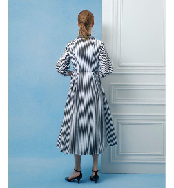 LOULOU WILLOUGHBY「【LOULOU WILLOUGHBY】タックパフシャツワンピース」|ワンピース|