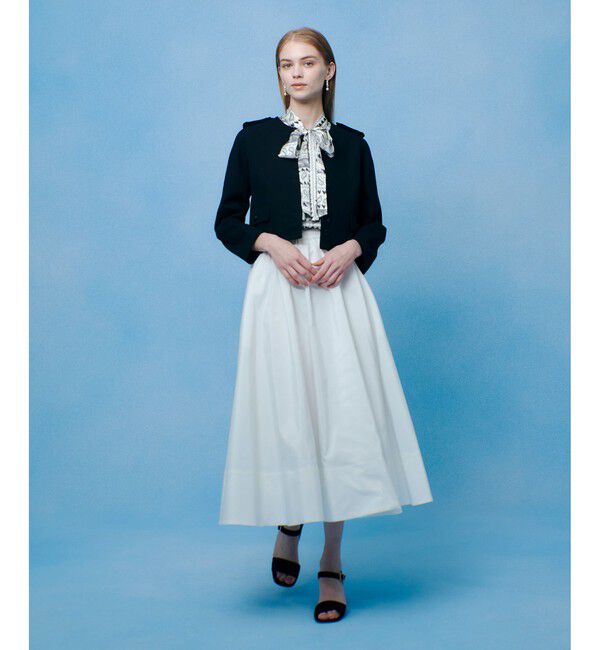 LOULOU WILLOUGHBY「【LOULOU WILLOUGHBY】ポリエステルコットングログランギャザースカート」|スカート|