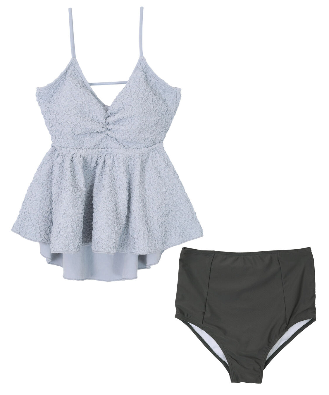 SEA DRESS「立体ジャガードペプラムフレアビキニ/水着」|ビキニ|