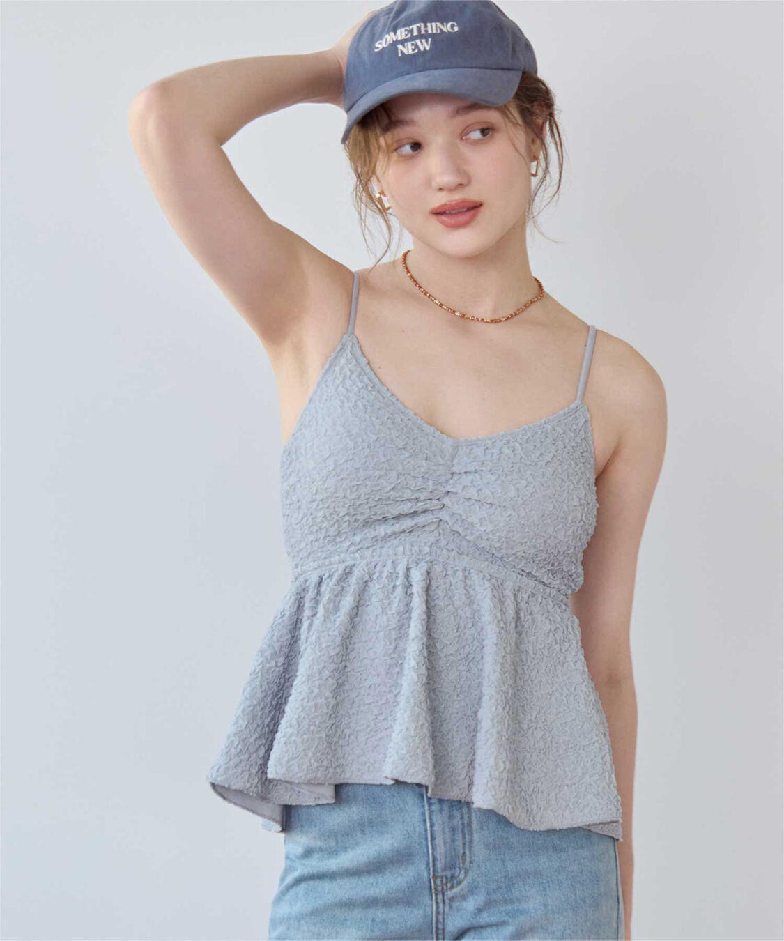 SEA DRESS「立体ジャガードペプラムフレアビキニ/水着」|ビキニ|