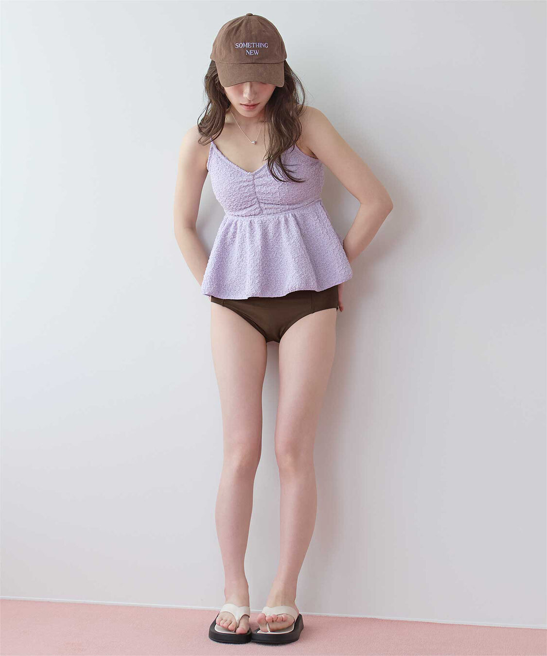 SEA DRESS「立体ジャガードペプラムフレアビキニ/水着」|ビキニ|