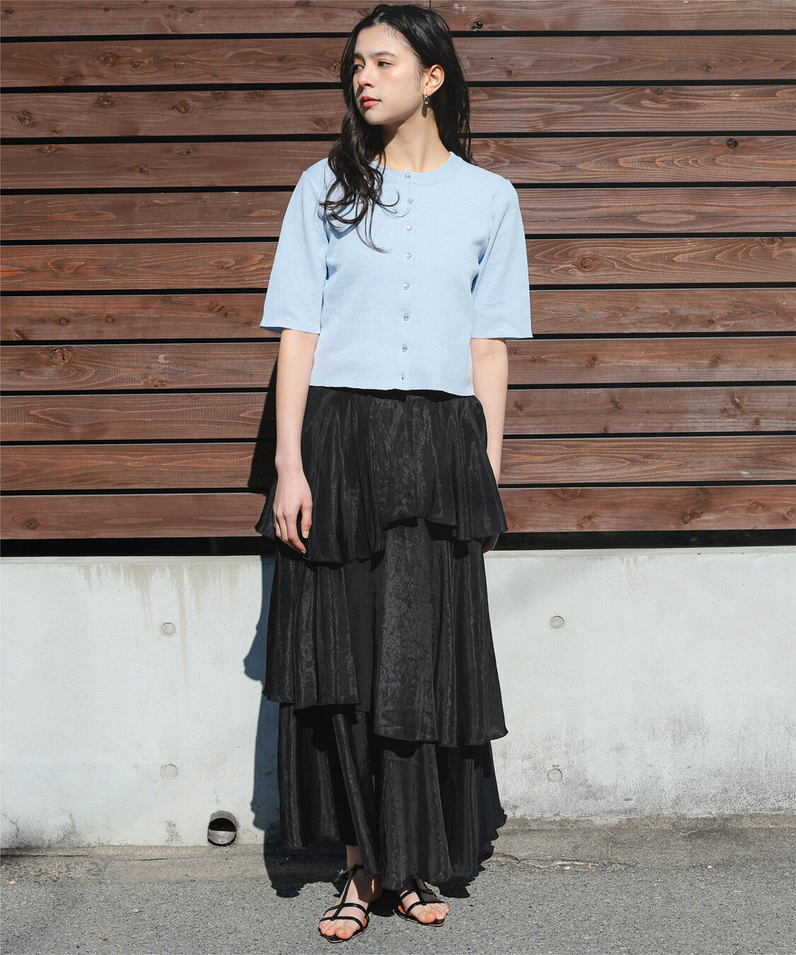 titivate「ランダムヘムティアードスカート」|スカート|