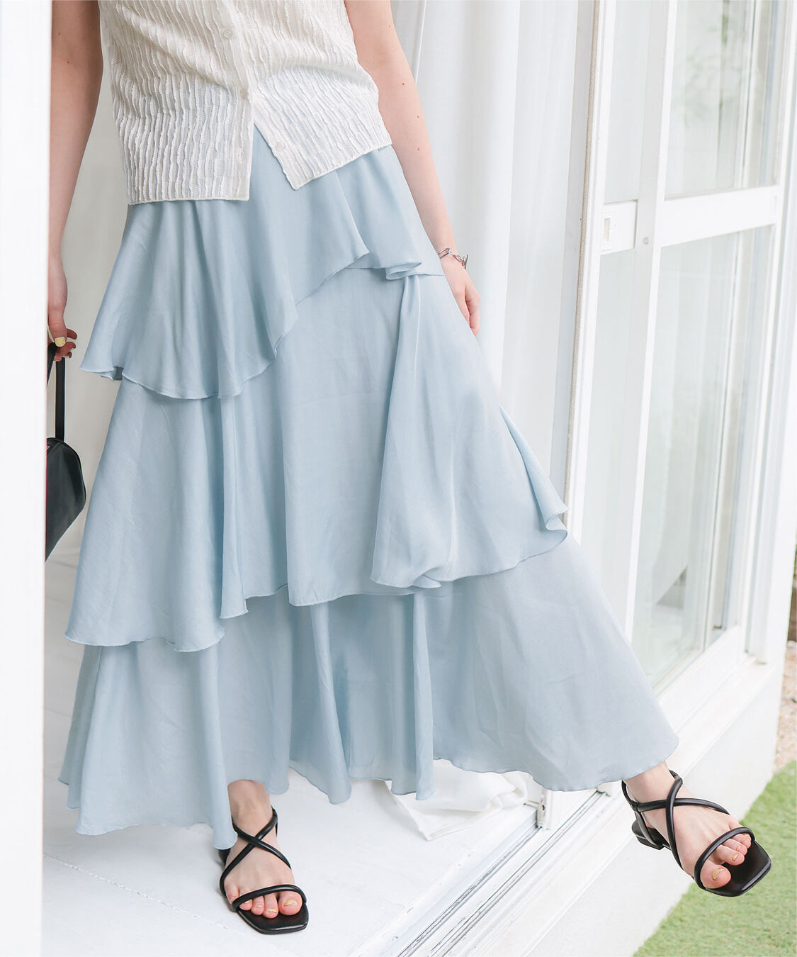 titivate「ランダムヘムティアードスカート」|スカート|