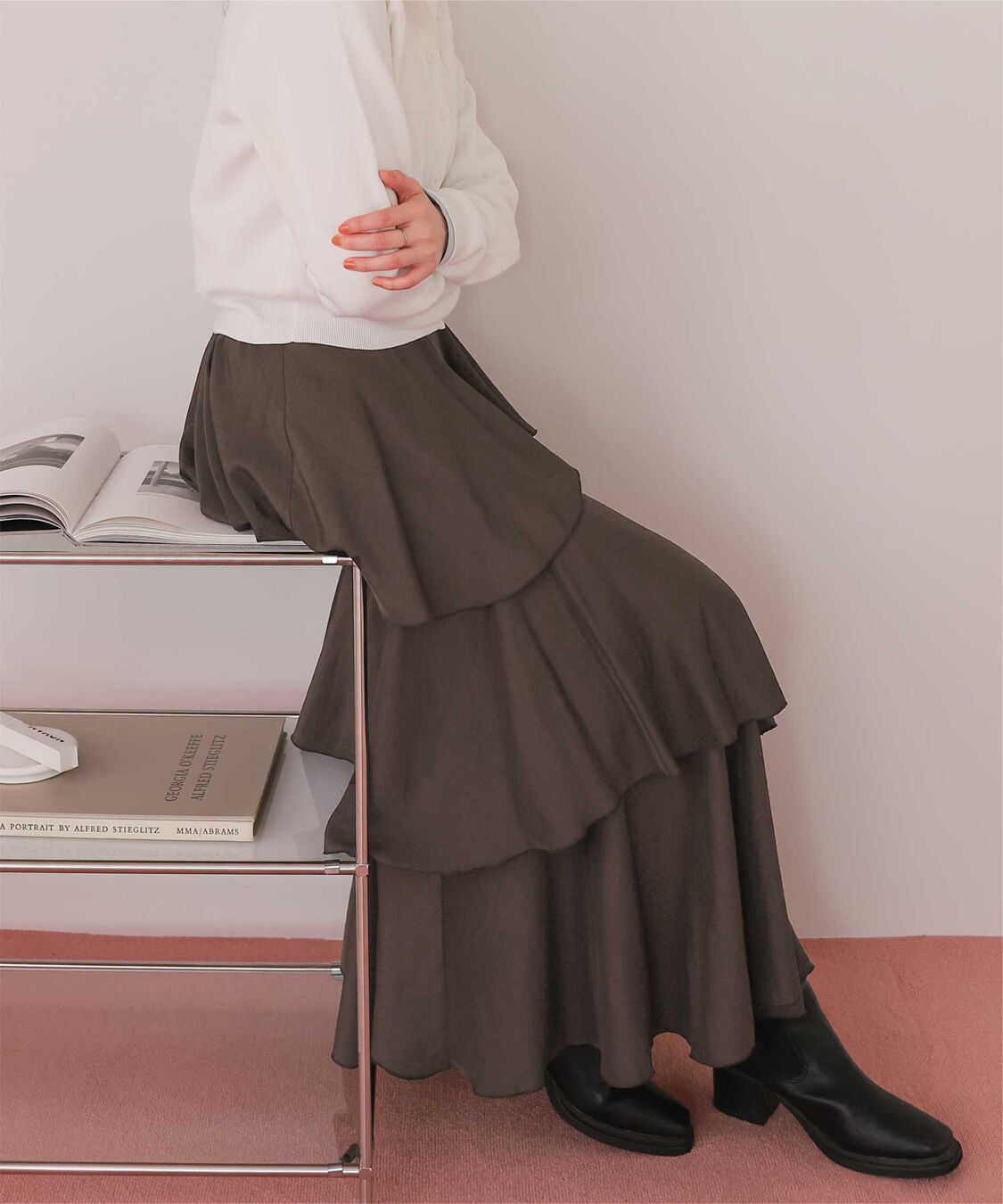 titivate「ランダムヘムティアードスカート」|スカート|