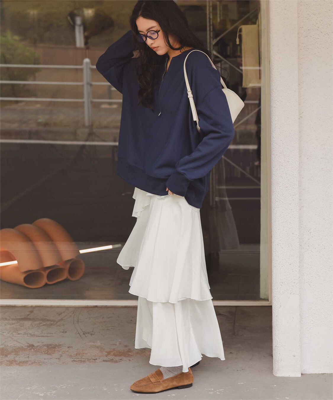 titivate「ランダムヘムティアードスカート」|スカート|