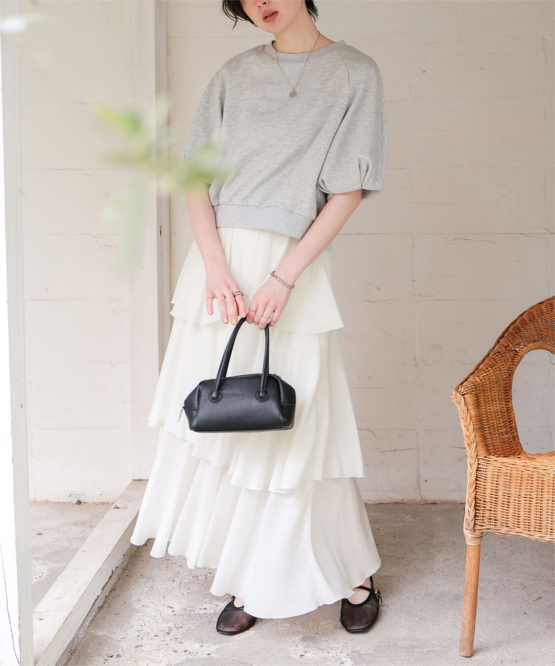 titivate「ランダムヘムティアードスカート」|スカート|