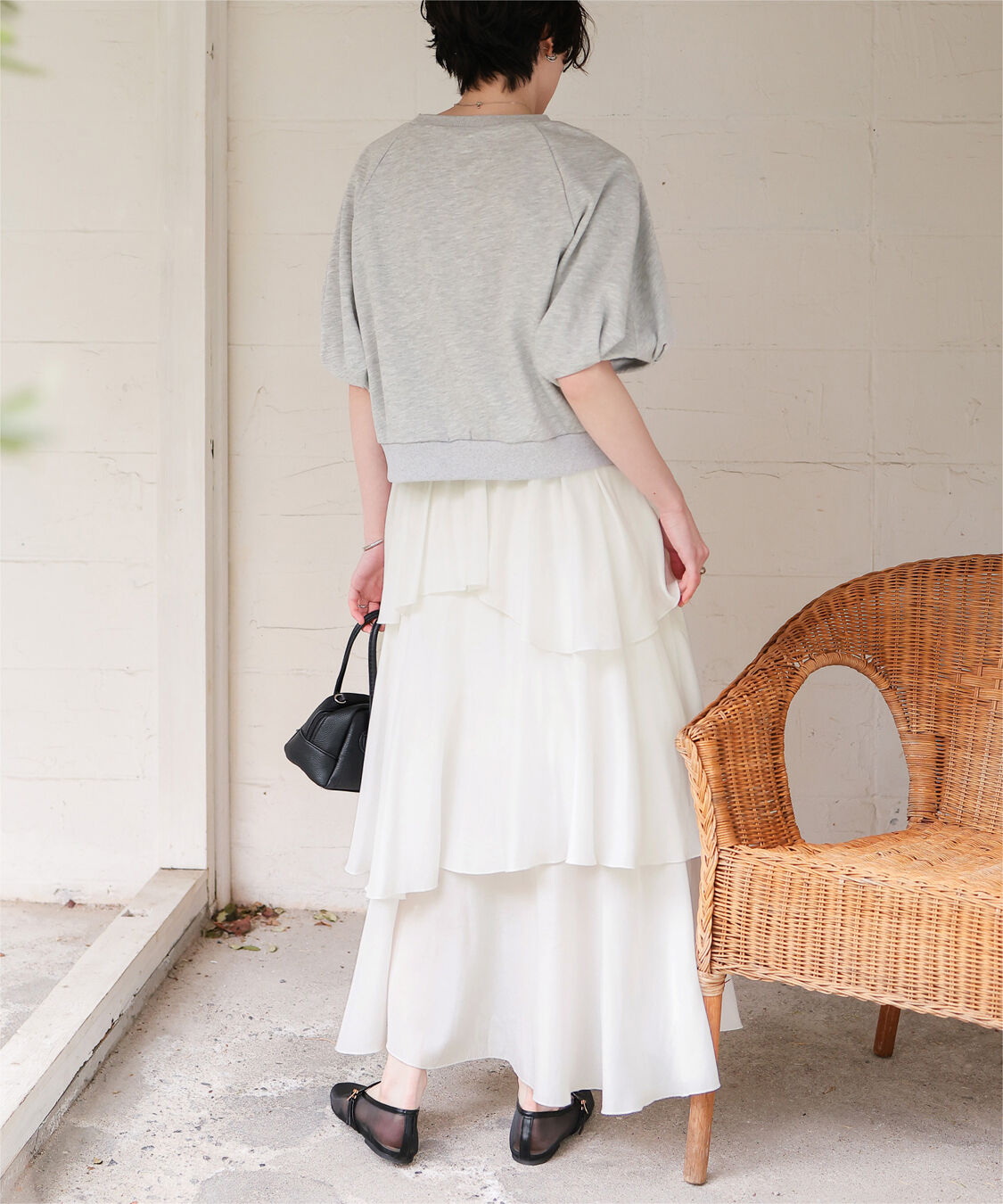 titivate「ランダムヘムティアードスカート」|スカート|