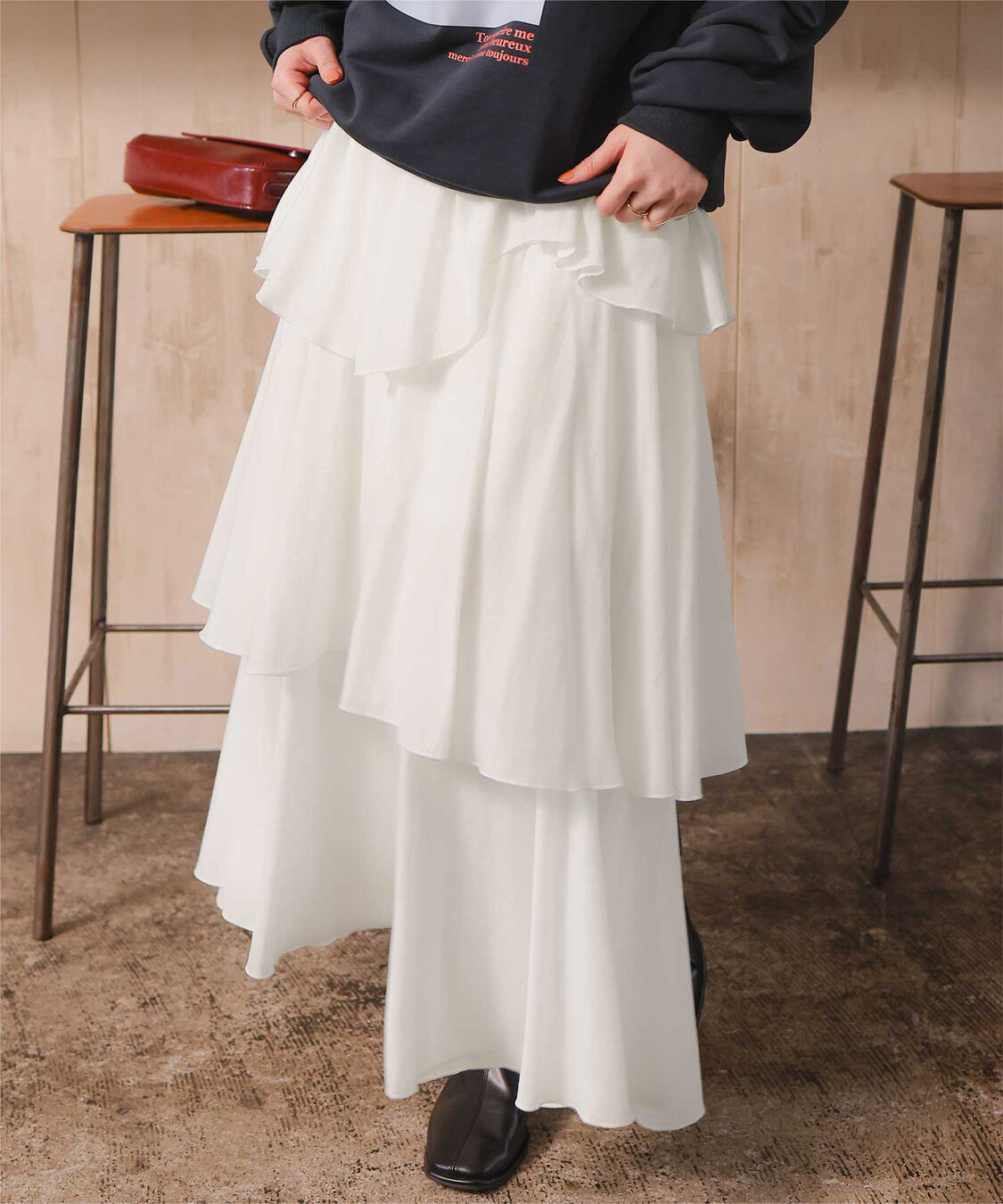 titivate「ランダムヘムティアードスカート」|スカート|