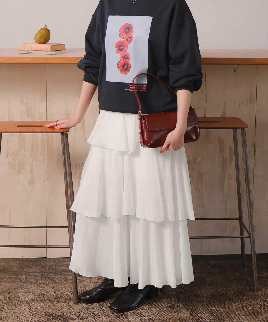 titivate「ランダムヘムティアードスカート」|スカート|