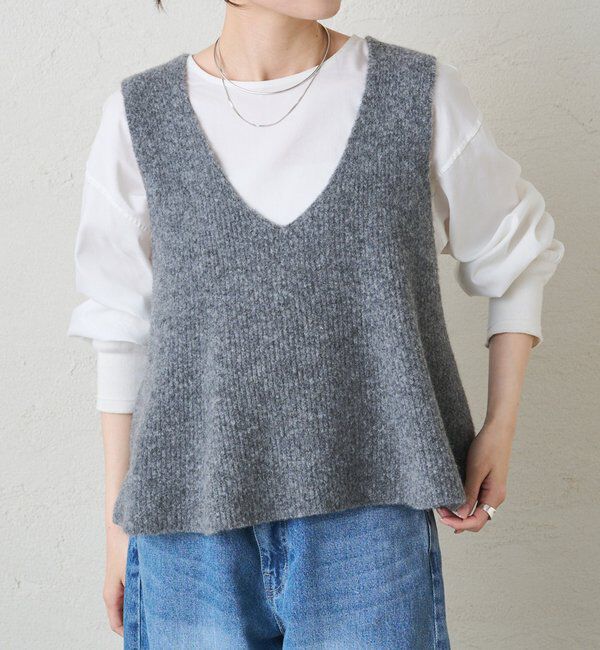  「片畦ニットビスチェ」|ニット・セーター|