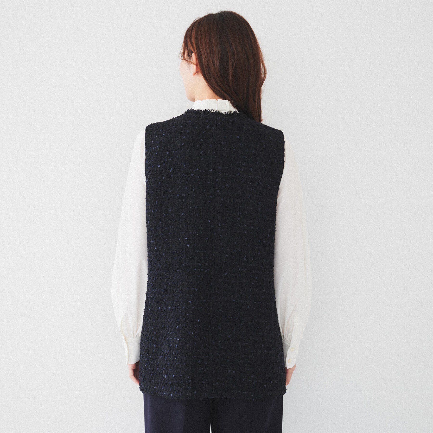 UNTITLED「ファンシーツイードジレ」|ベスト・ジレ|