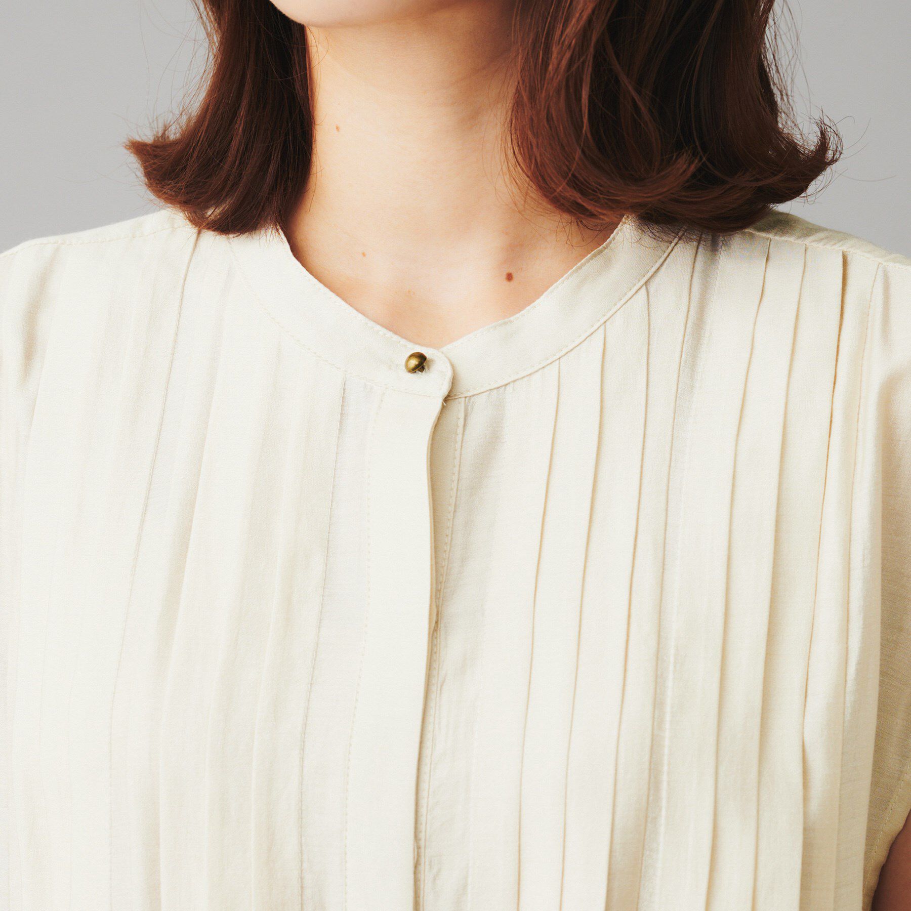 UNTITLED「【CHIGON】タックフレア フレンチブラウス」|シャツ・ブラウス|