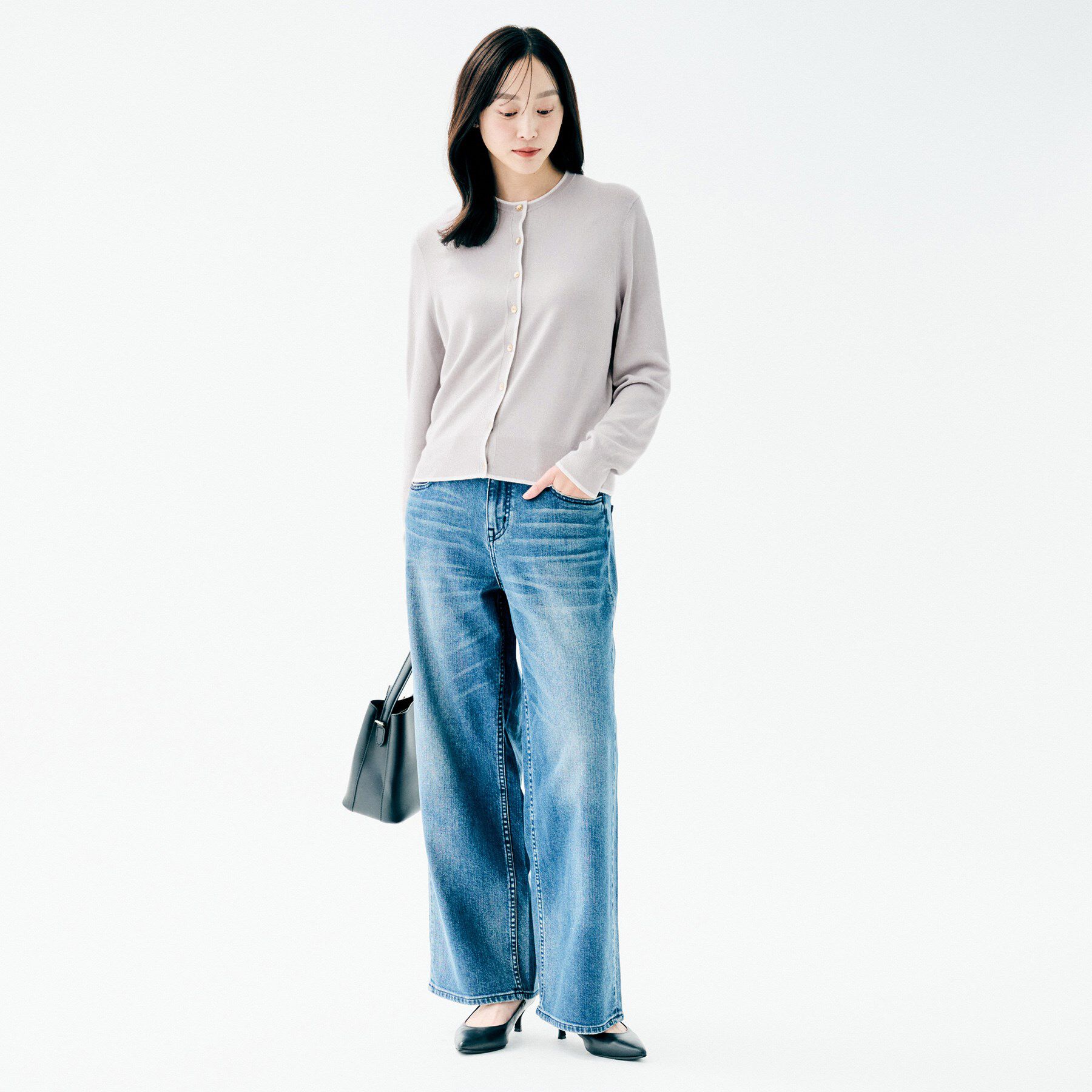 UNTITLED「【アンサンブル可/洗える】ウォームスパン カーディガン」|カーディガン|