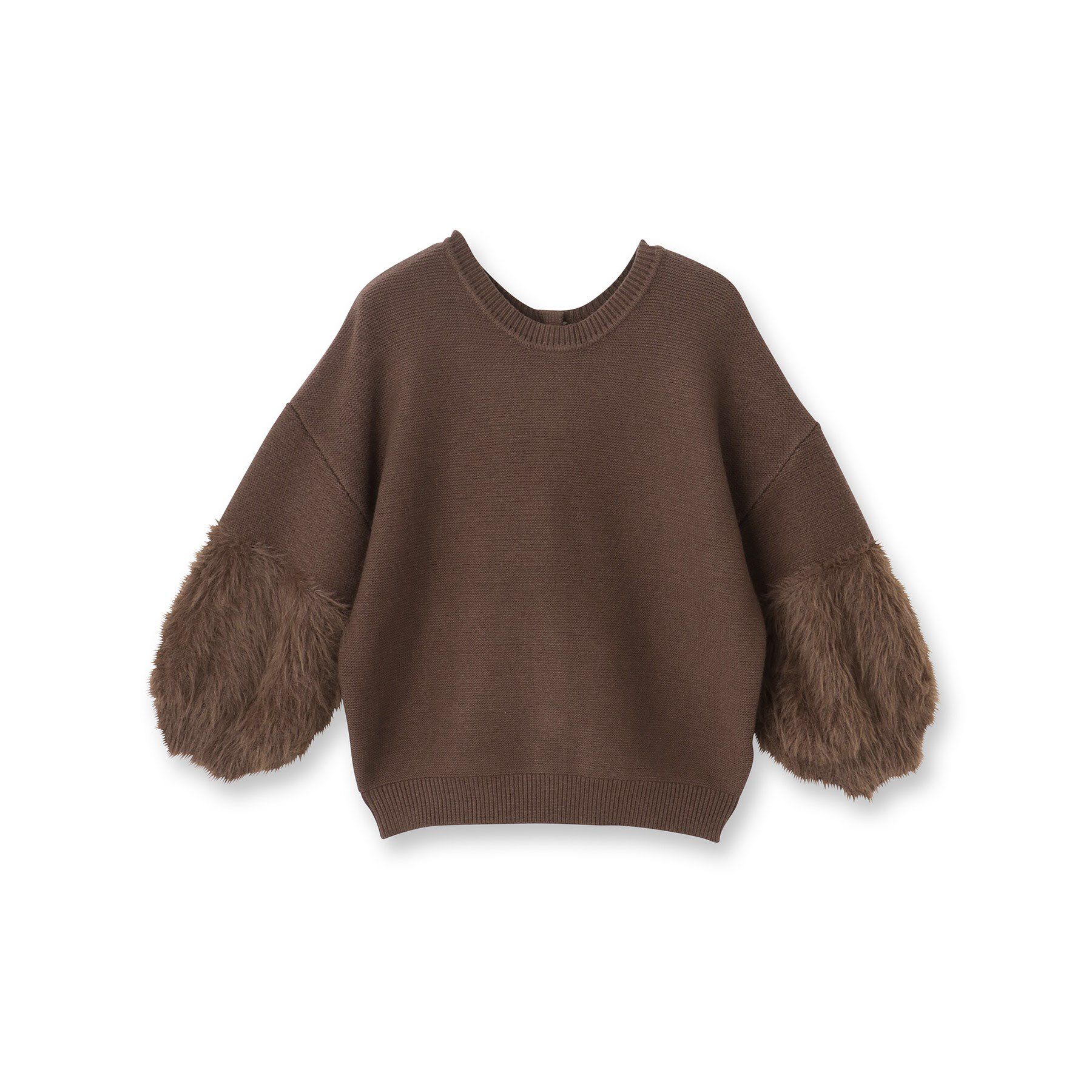 UNTITLED「【TORRAZZO DONNA】ファースリーブ2wayプルオーバー」|Tシャツ・カットソー|