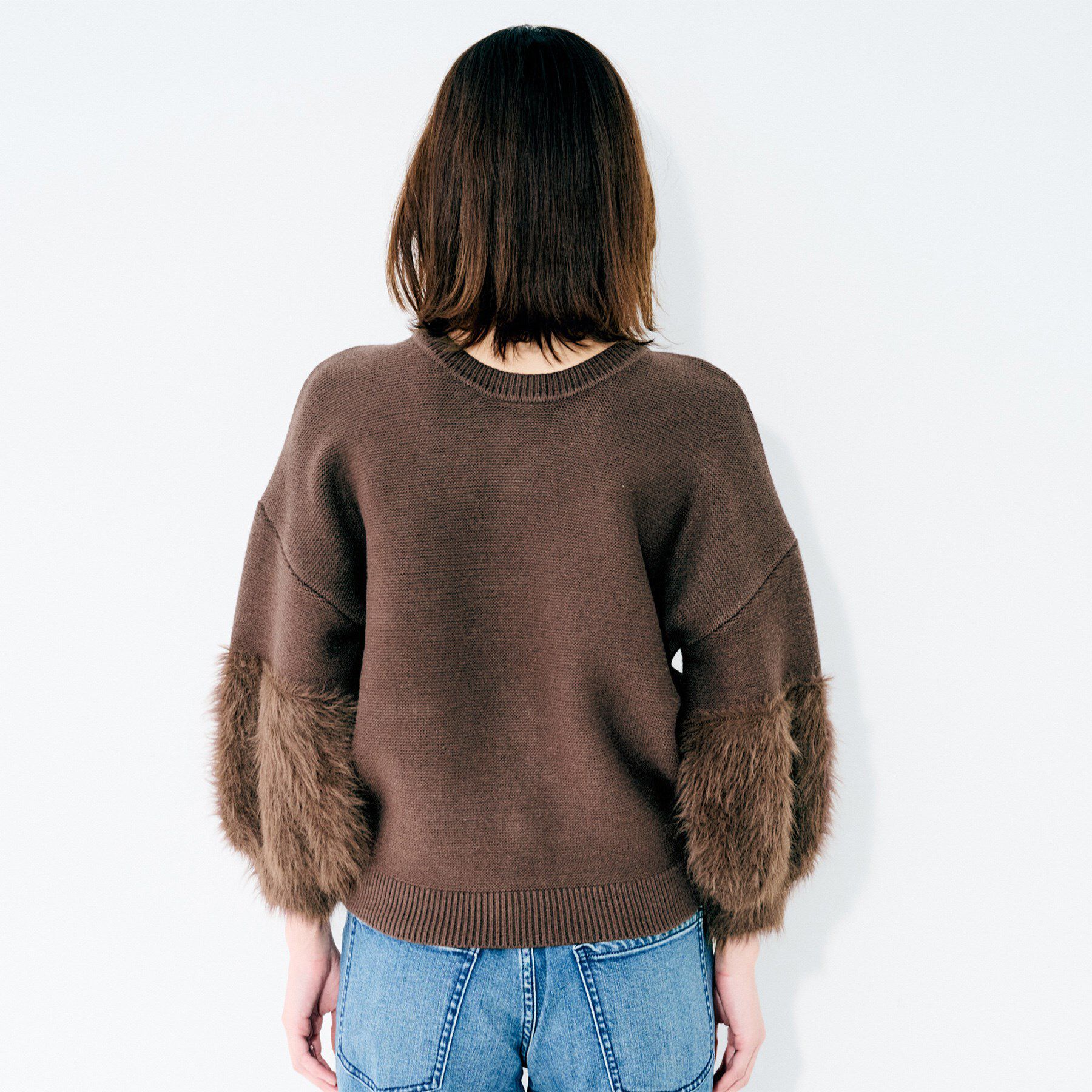 UNTITLED「【TORRAZZO DONNA】ファースリーブ2wayプルオーバー」|Tシャツ・カットソー|