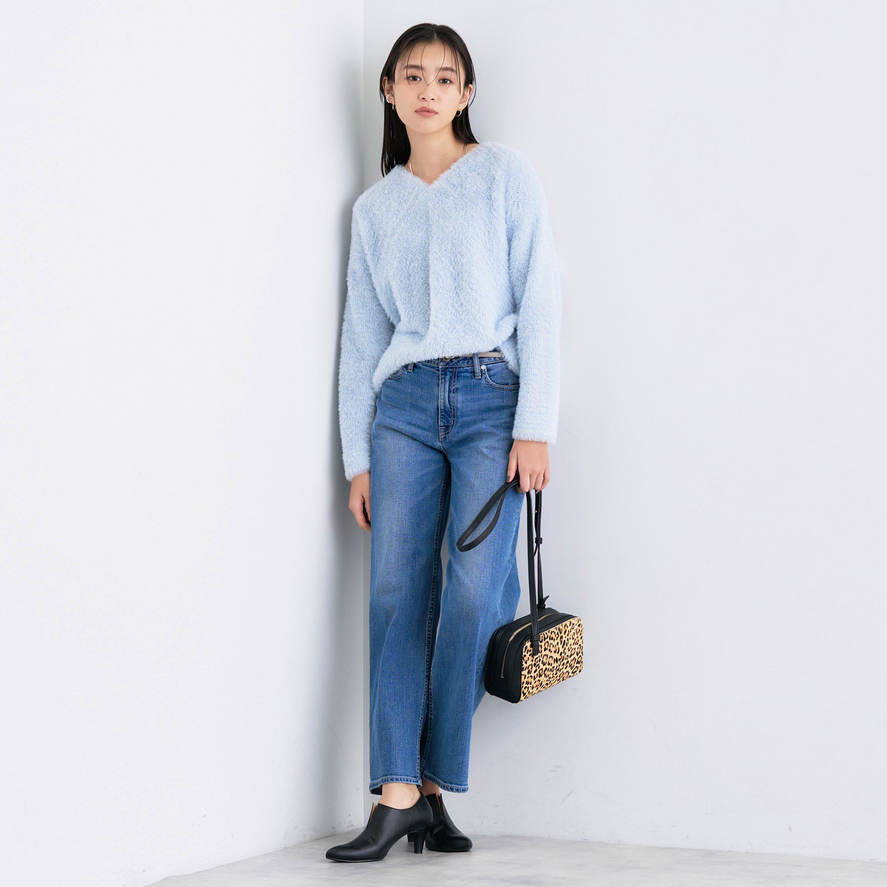 INDIVI「【洗える】エアリーシャギートップス」|Tシャツ・カットソー|