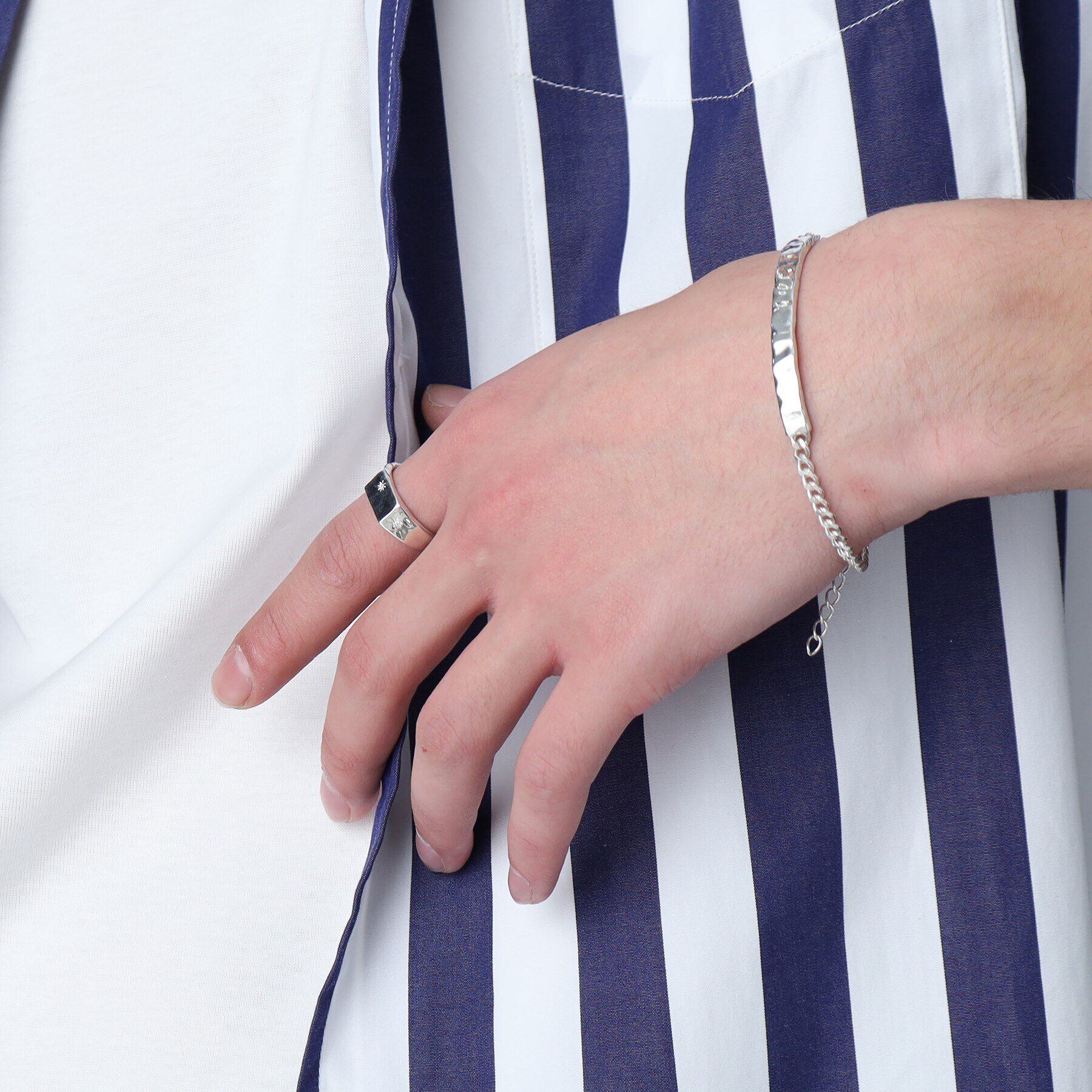 TAKEO KIKUCHI「【MADE IN JAPAN】シルバーチェーンブレスレット」|ブレスレット・バングル|