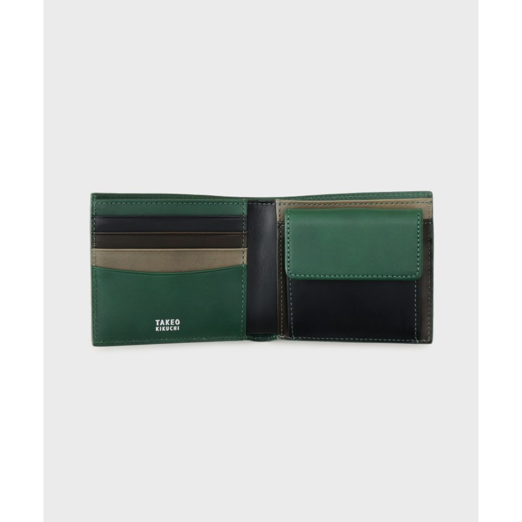 TAKEO KIKUCHI「アンティーク調レザー 2つ折り財布」|財布|