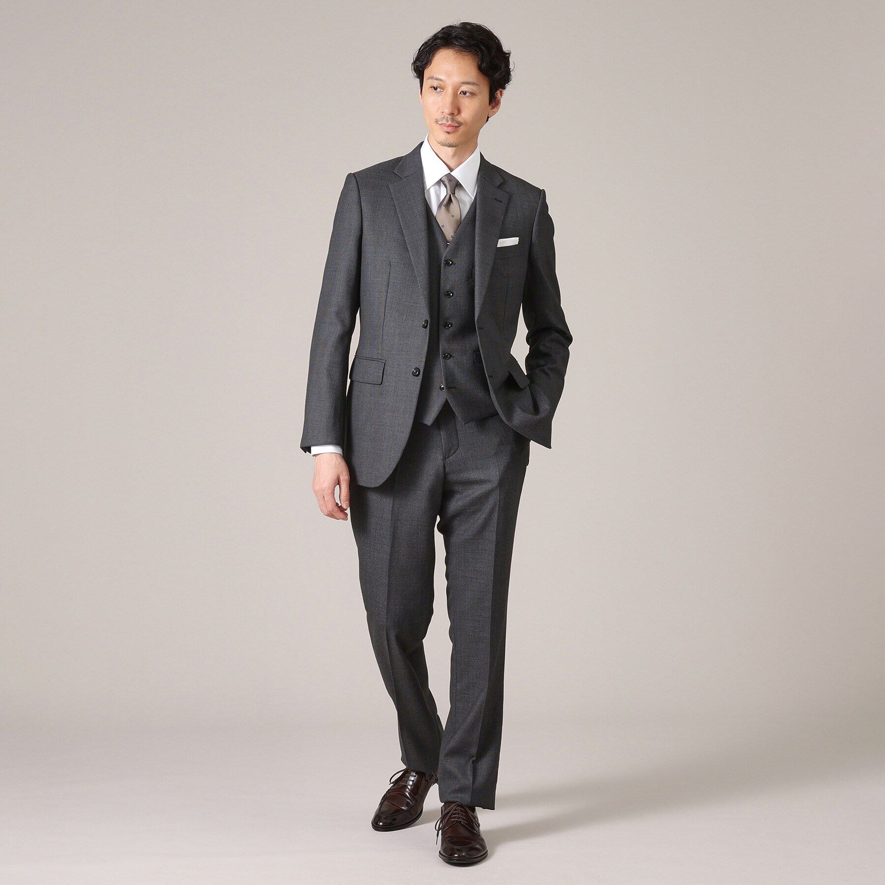 TAKEO KIKUCHI「【3ピース対応】バーズアイ ベスト」|スーツ|